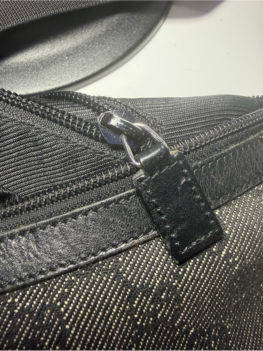 Gucci Black Denim Adjustable Strap Bag with Silver Hardware and COA - Picture 16 of 16